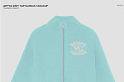 Zipped knit turtle neck mockup, an Apparel Mockup by Voyage Studio (Thumbnail 2 of 3)