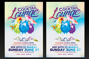 Cocktail Lounge Flyer Template, a Flyer Template by designblends@gmail.com (Thumbnail 1 of 3)