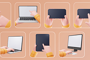 Mockupy - Cute 3D Device Mockup, an Object 3D Model by Illustraly Design (Thumbnail 8 of 8)