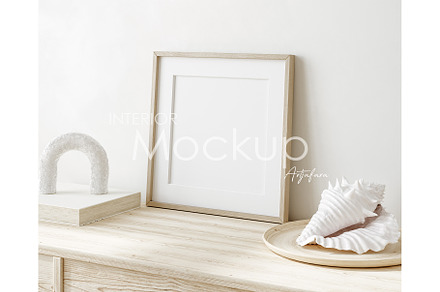 Frame mockup in home interior, a Household Mockup by Artjafara