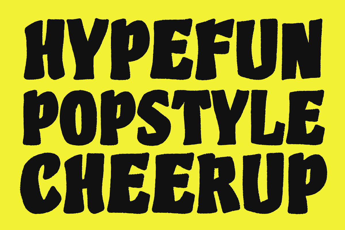 Bros Pops – Chunky Bold Display Font, a Slab Serif Font by Blankids Studio (Photo 3 of 8)