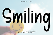 Smiling, a Script Font by FreshTypeINK (Thumbnail 1 of 8)