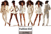 Black Girl in White Clothes PNG, a Person Illustration by Mash Mash Stickers (Thumbnail 1 of 9)