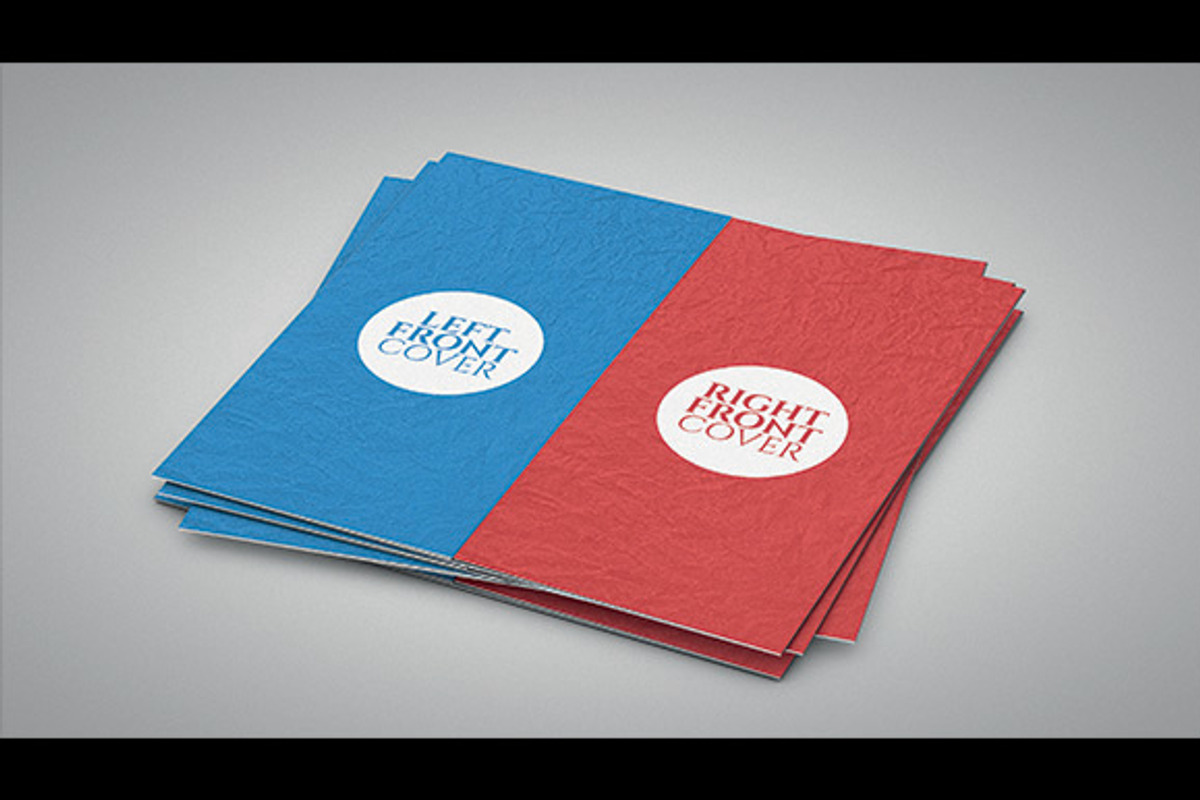 Square Gate Fold Mock-Up, a Print Template by mockupbank (Photo 1 of 4)