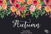 Autumn - Watercolor Flower Clip Art, an Illustration by Elly Studio (Thumbnail 4 of 6)