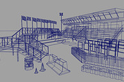 Race Track Const. Kit: Add-on A, an Object 3D Model by RivermillStudios (Thumbnail 5 of 5)
