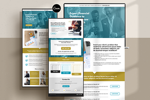 Finance Sales Page, a Landing Page Template by Creatif Foundry