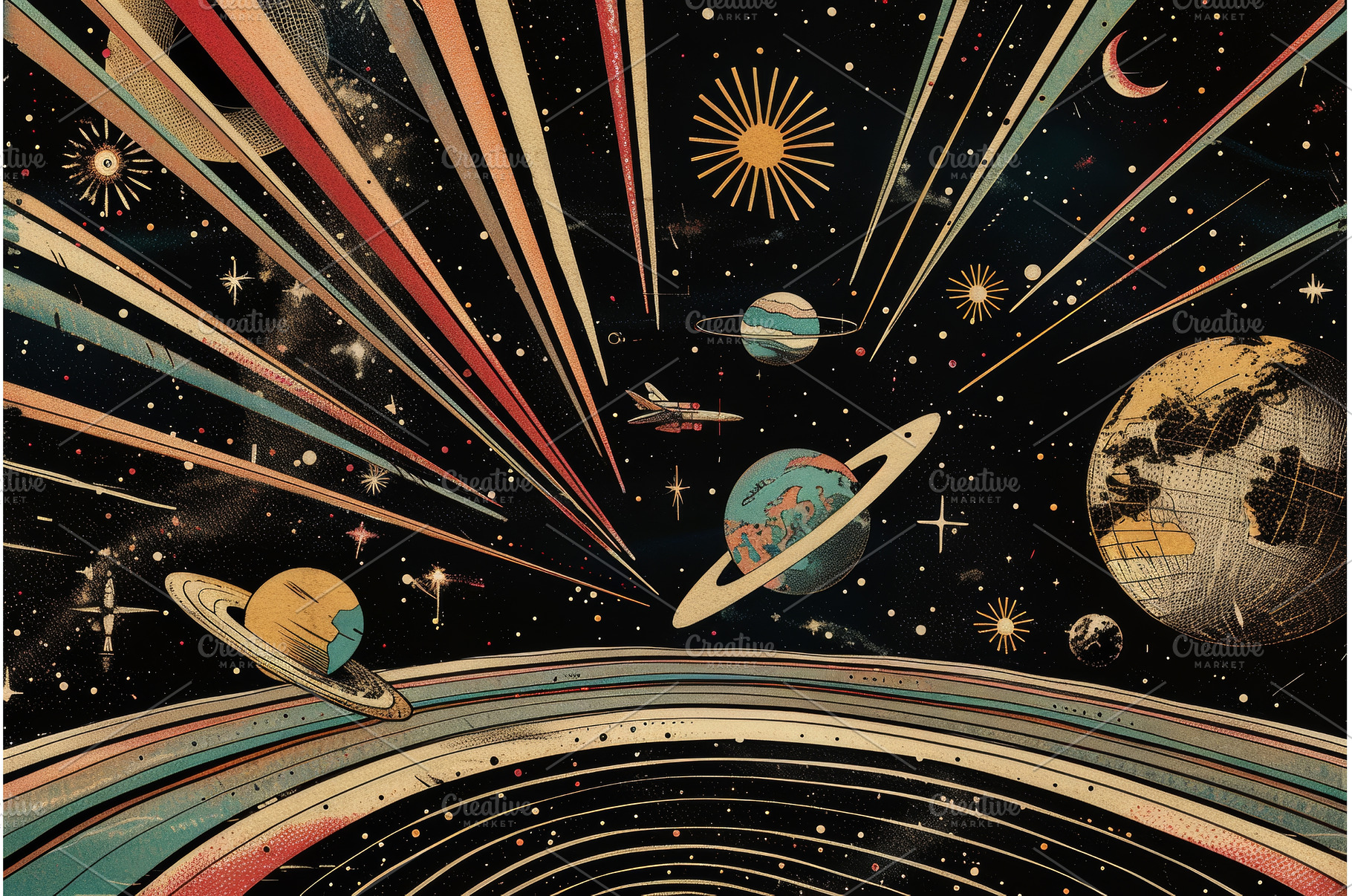 Stellar Voyage - Artistic Solar, an Abstract Photo by LaVika