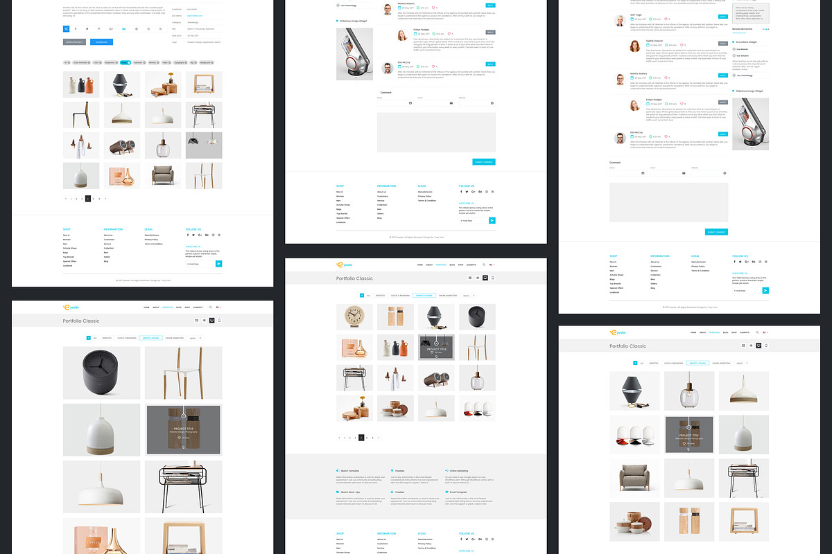 Multi-Prupose Sketch Template UI Kit, an UI Kit Template by App for Mobile & Website (Photo 15 of 21)