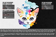Painted Kitten Vector Pack I, an Illustration by Paper Element (Thumbnail 4 of 4)