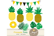 Pineapple digital Papers & clipart, a Pattern Graphic by JennyL Designs (Thumbnail 2 of 5)