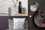 Modern Bamboo Monogram Font, a Sans Serif Font by Haute Papier (Thumbnail 6 of 6)