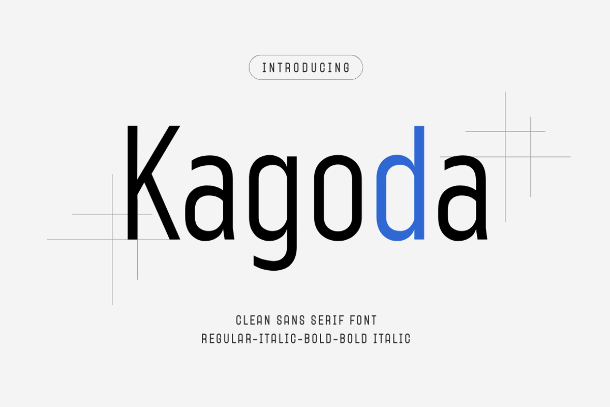 Kagoda – Modern Sans Serif Font, a Sans Serif Font by Sronstudio (Photo 1 of 16)