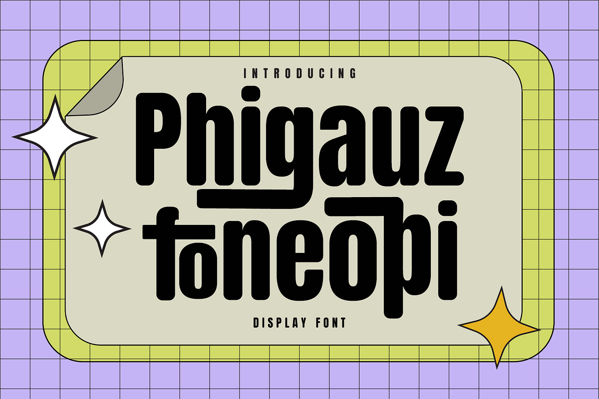 Phigauz Foneopi Sans Serif Rounded, a Sans Serif Font by Maulana Creative (Photo 1 of 7)