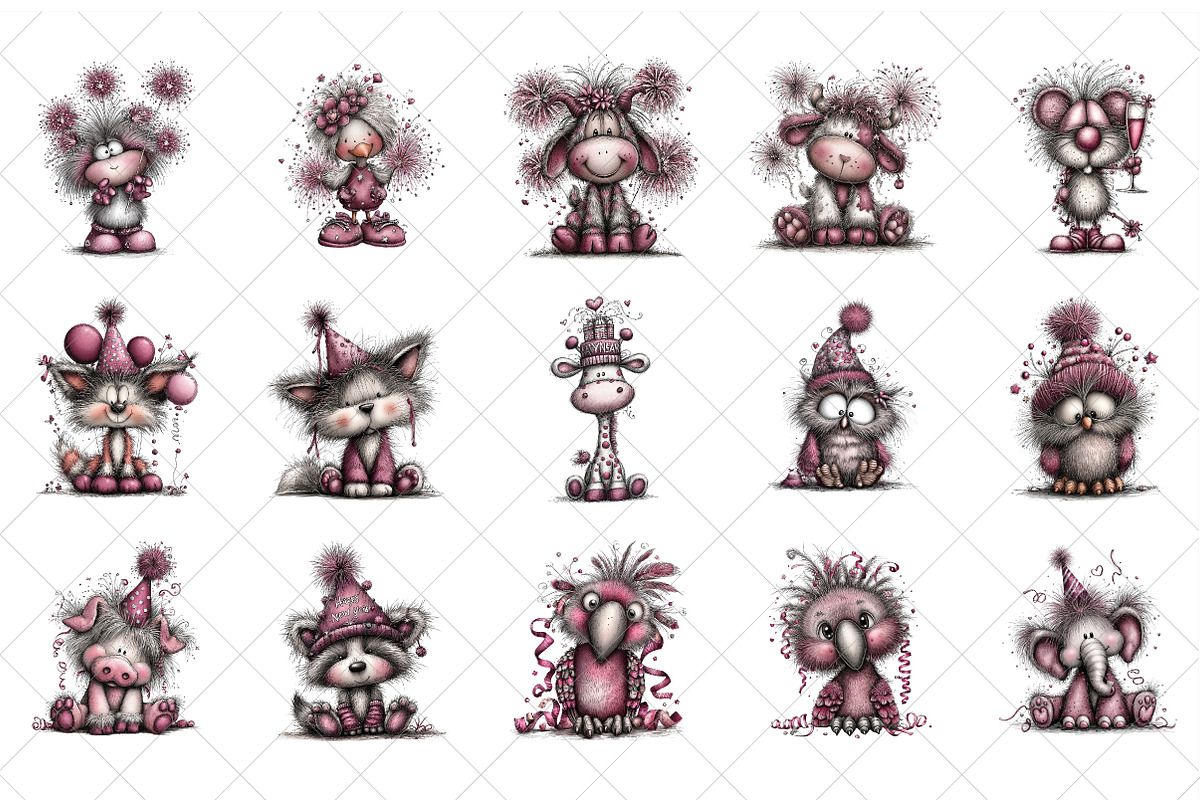 New Year Animal Clipart, an Illustration by SinaCreation (Photo 2 of 7)