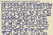 DIGITAL DIVIDE - FUTURISTIC FONT, a Sans Serif Font by 177Studio (Thumbnail 7 of 8)