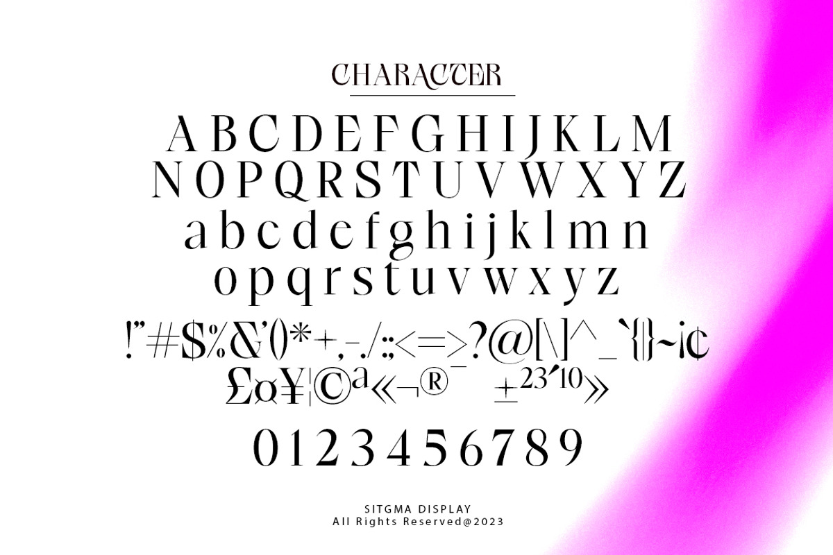 Stigma Display, a Serif Font by Kenzvalley (Photo 6 of 8)
