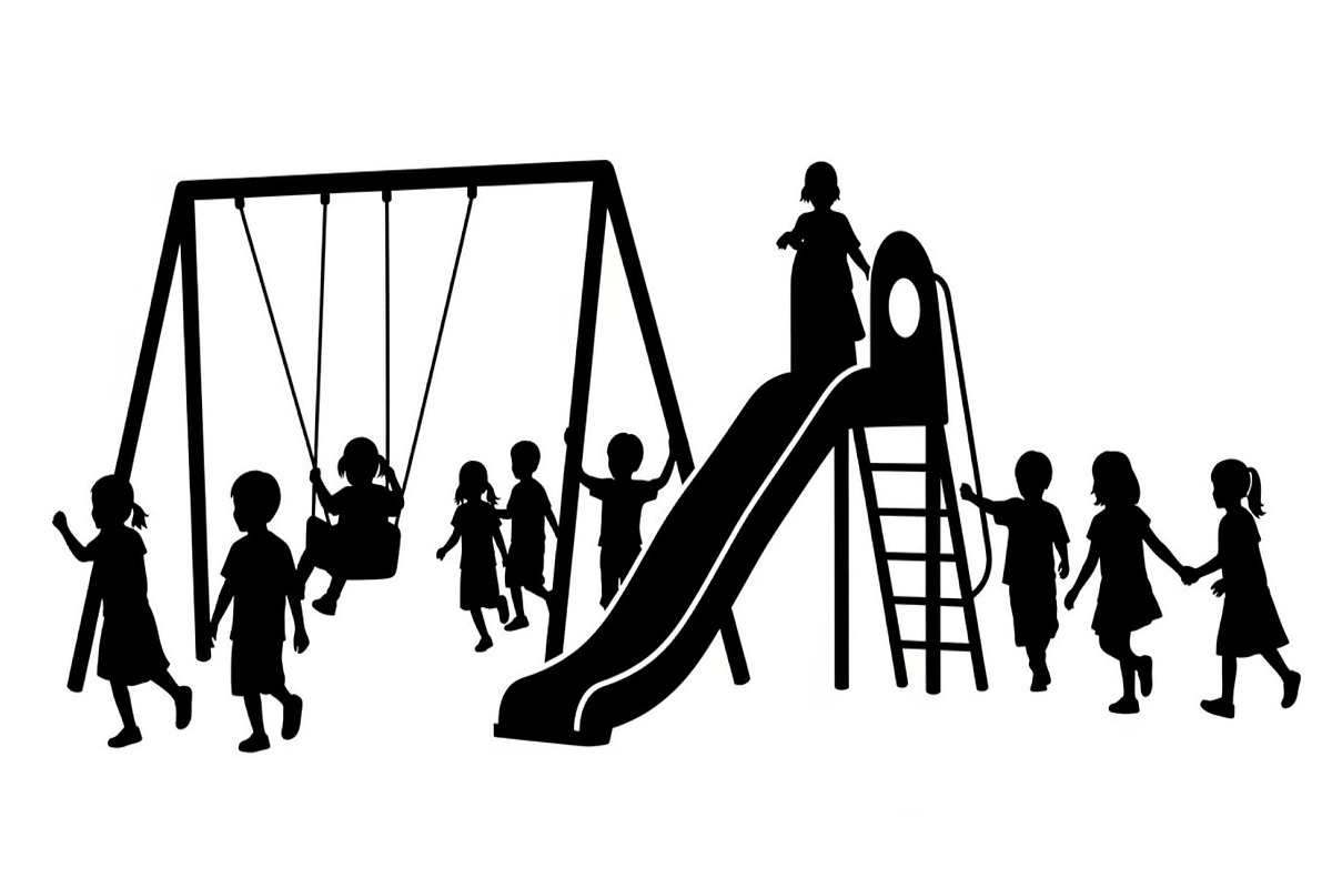 50 Kids Playground Silhouette Bundle, an Illustration by Gfx_Store (Photo 42 of 51)