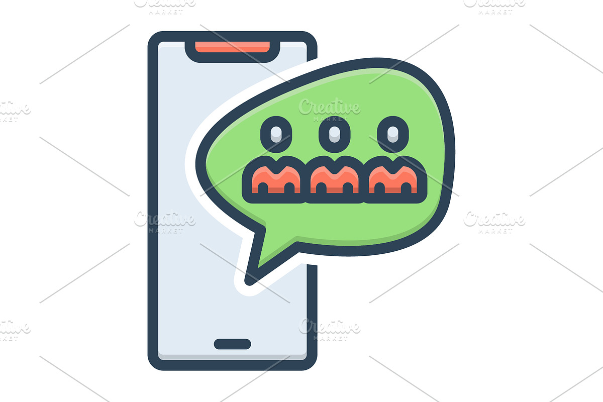 Social unit color icon, a Duotone Icon by Creative priyanka