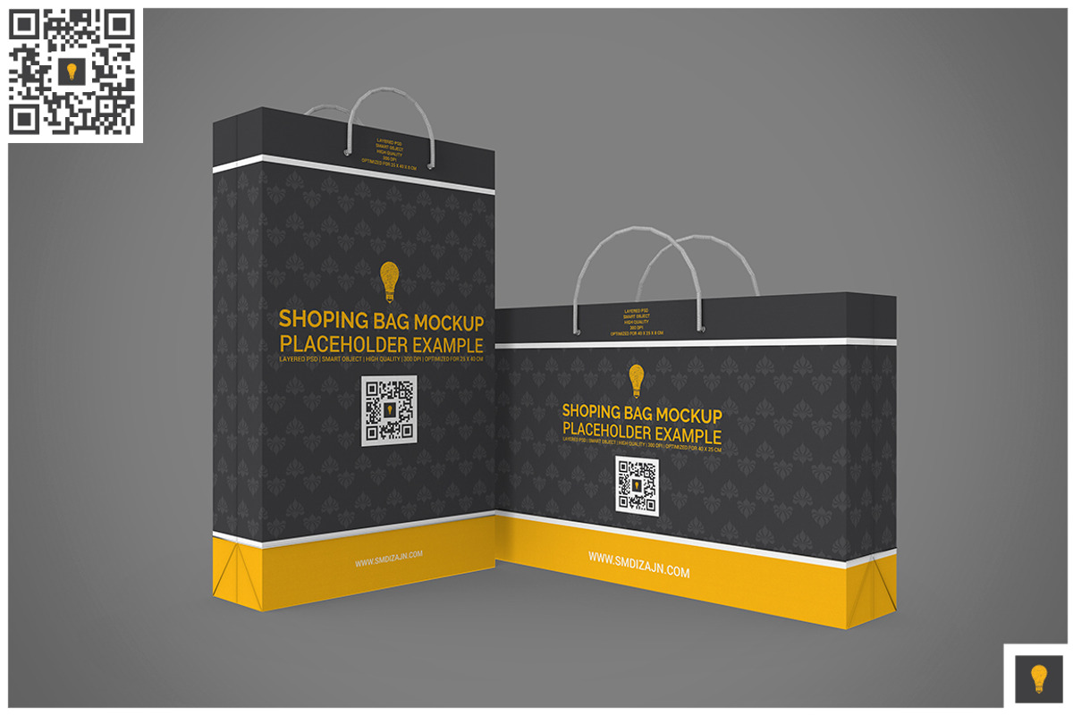 Shopping Bag Mock-up, a Merchandise Mockup by Shocky Design Studio (Photo 9 of 10)