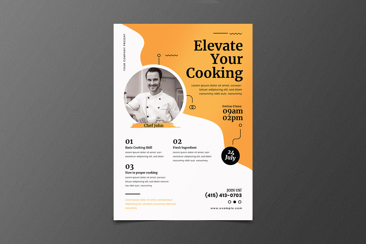 Cooking Class Flyers, a Flyer Template by Tokosatsu (Photo 4 of 4)