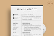 Resume/CV - The Melody, a Resume Template by CreativeLandStudio (Thumbnail 2 of 9)
