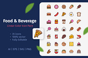 35 Food & Beverage Linear Color Icon, an Emoji Icon by Bilicube Studio (Thumbnail 3 of 3)