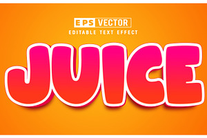 Juice Vector 3d Editable Text Effect, a Layer Style Add-On by TrueVector