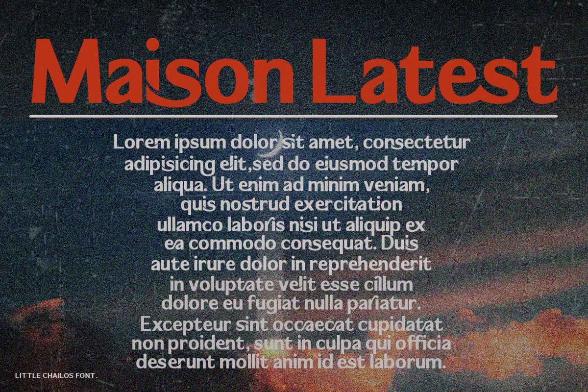 Little Chailos, a Sans Serif Font by Mantype Studio (Photo 9 of 12)