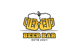 Beer Bar Logo, a Branding & Logo Template by Atlantis X Nurman Arbai