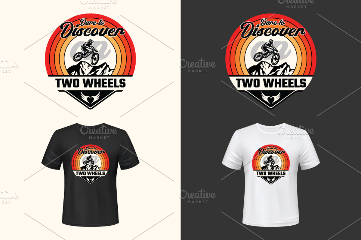 Mountain Bike T shirt Design, a Sport Illustration by SouravDesign (Photo 3 of 3)