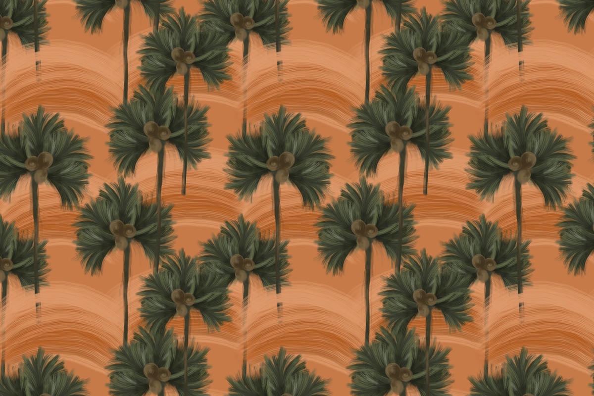 Tropical Palm Grove seamless Pattern, a Pattern Graphic by Cotton Melon pattern Shop (Photo 6 of 6)