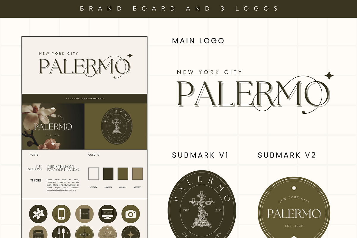 Canva Modern Branding Kit Template, a Branding & Logo Template by Branding Babe Co. (Photo 3 of 9)