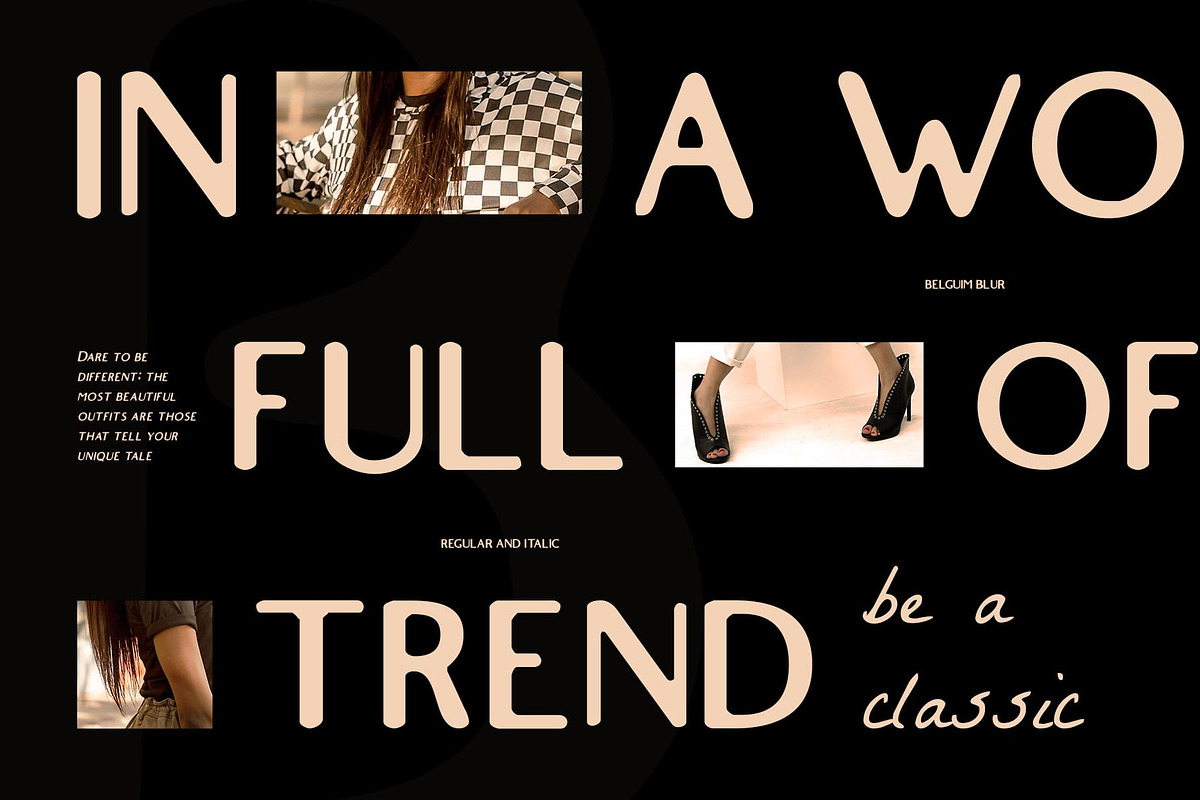 Belgium Blur, a Sans Serif Font by Craft Supply Co. (Photo 2 of 8)