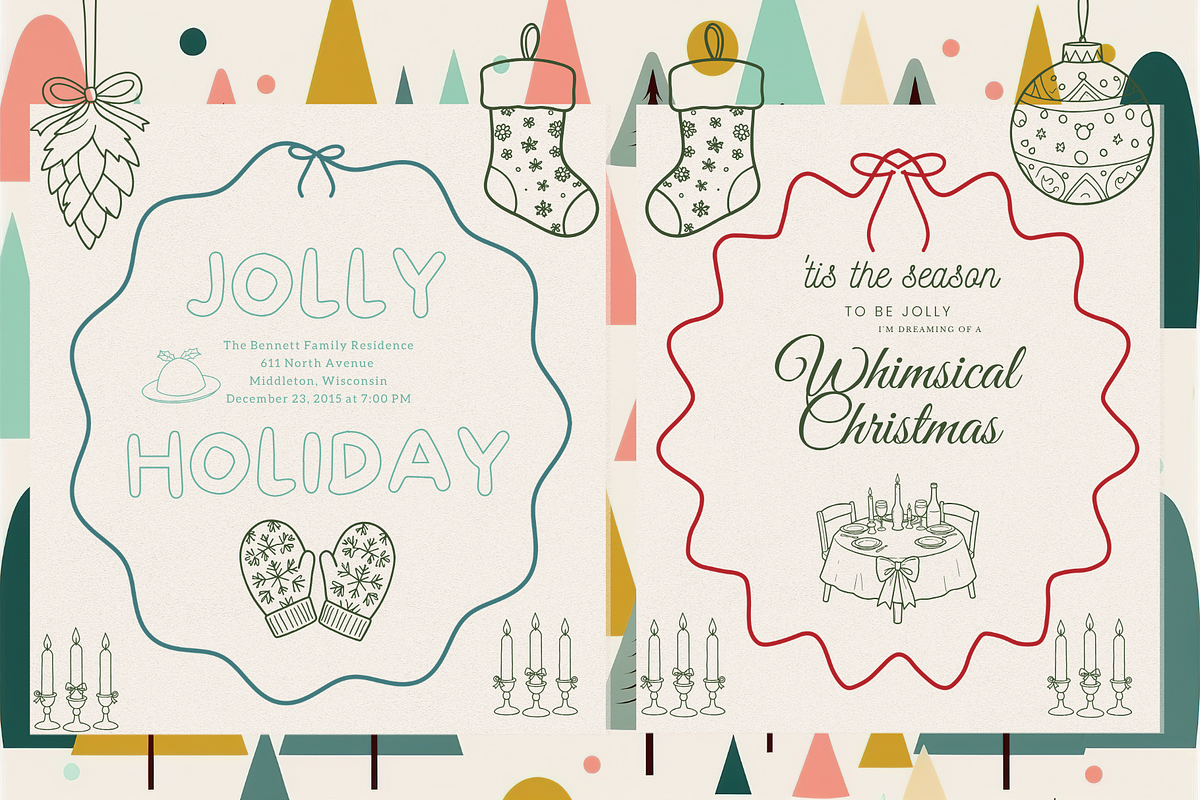 Christmas Frames Whimsy Set, a Seasonal Illustration by digital.incubator.yum (Photo 10 of 18)