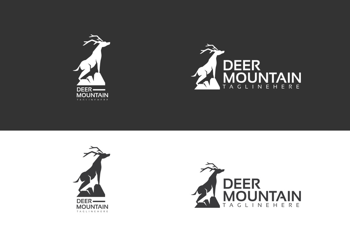 Deer Mountain Logo Template, a Branding & Logo Template by dien96 (Photo 3 of 3)