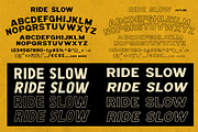 Ride Slow - Motorcycle Font Bundle, a Sans Serif Font by Konstantine Studio (Thumbnail 6 of 8)