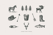 Whiskey River Monoline Typeface, a Font by Callie Rian & Co. (Thumbnail 8 of 12)