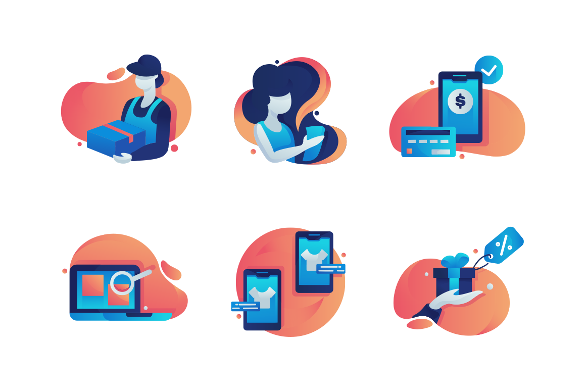 Icons Online Store by Evanat Illustrations  Creative Market