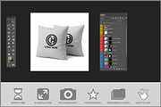 Pillow Mockup Square PSD, a Product Mockup by Bruno's Shop (Thumbnail 2 of 3)