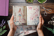 Dreamy Fiminine Travel Junk Journal, a Decorative Illustration by V Design Creator (Thumbnail 2 of 12)