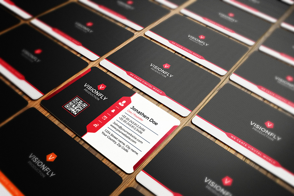 100 Modern Business Card Bundle, a Business Card Template by GraphicsEgg (Photo 17 of 102)