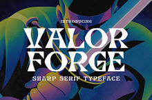 Valor Forge - Bold Masculine Type