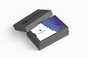 Business Card Box Mockup Template