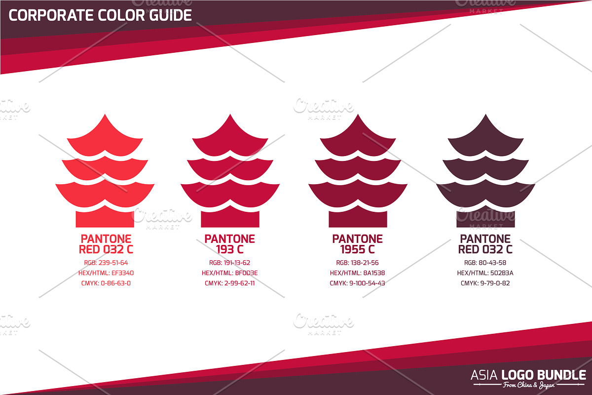 Asia Flat Logo Bundle, a Branding & Logo Template by ToonPlanet Vector Assets (Photo 8 of 9)