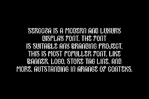 Sergoza - Minimal Font