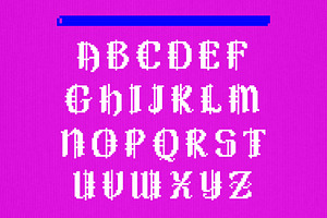 Quellux Antique - Pixel Blackletter