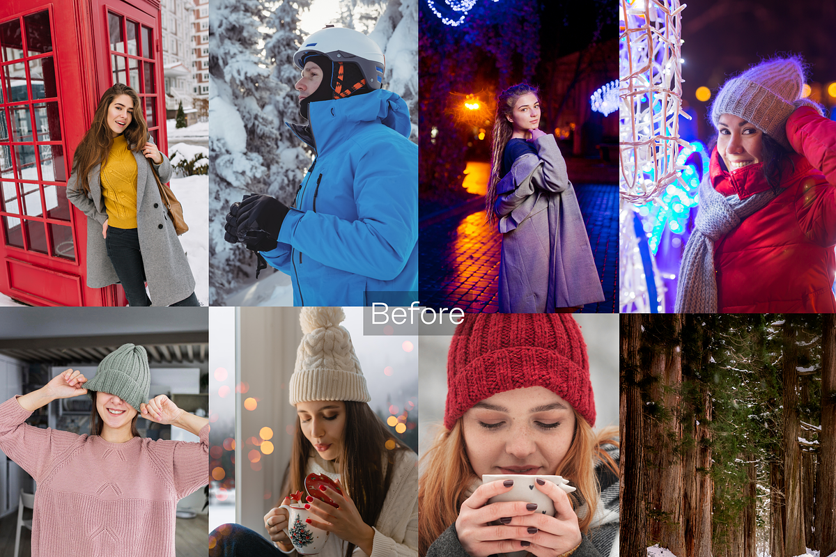 15 Vibrant Winter Lightroom Presets, a Preset Add-On by RamsaGraphi (Photo 2 of 9)