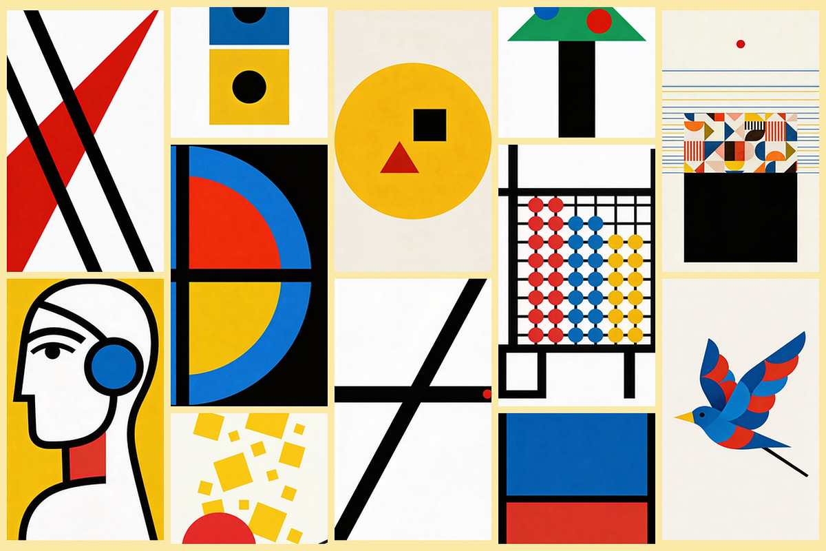 Bauhaus Pop, a Background Graphic by AI Petr Creative Agency (Photo 5 of 7)