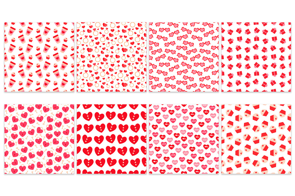 Valentine's pattern. Hearts pattern, a Pattern Graphic by IrinaShishkova (Photo 2 of 6)